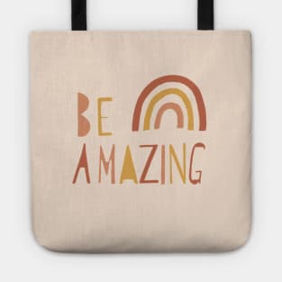 Be Amazing - Taupe Tote