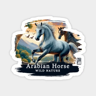 Arabian Horse - WILD NATURE - HORSE -10 Magnet