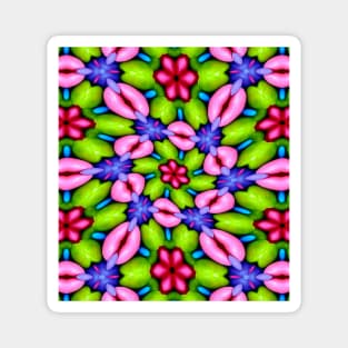 Cute Pink Flower Pattern Magnet