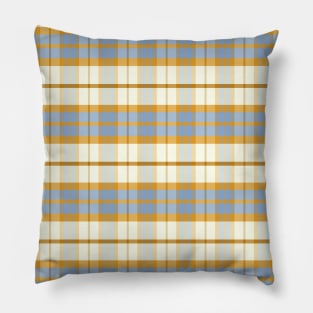 Sunset and Sunrise Aesthetic Ossian 2 Hand Drawn Textured Plaid Pattern Pillow