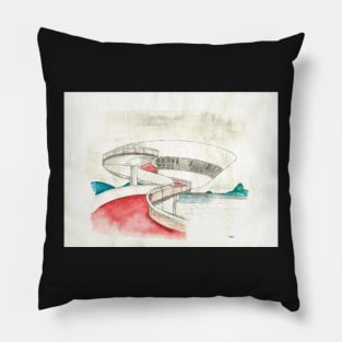 MAC Niteroi - Musée Art Contemporain Brésil Pillow