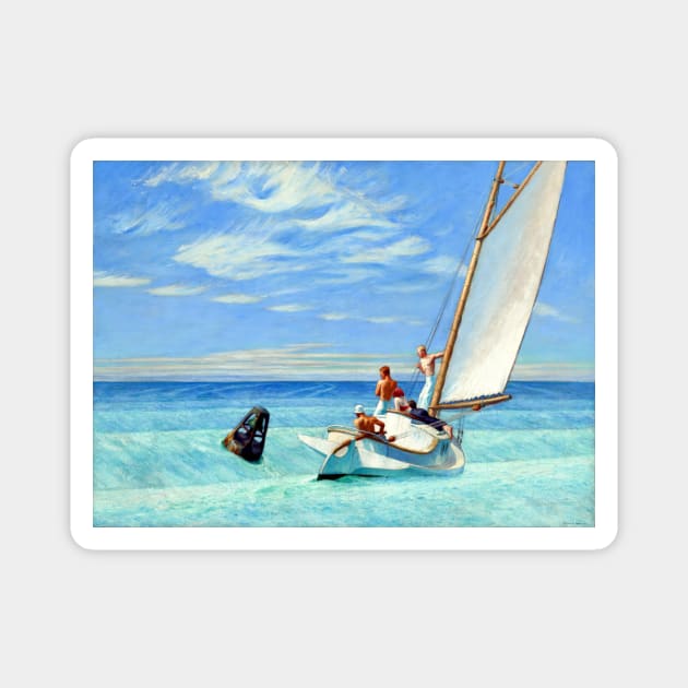 High Resolution Edward Hopper Ground Swell 1939 Magnet by tiokvadrat