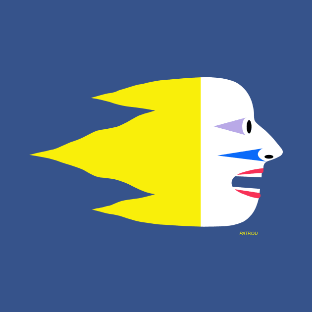 Flying Head - Yellow by patrou