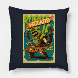 Robot Ninja Wizard  2 Pillow