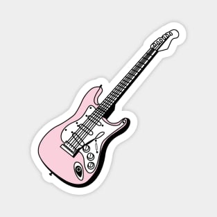 Shell Pink Electric Guitar Magnet