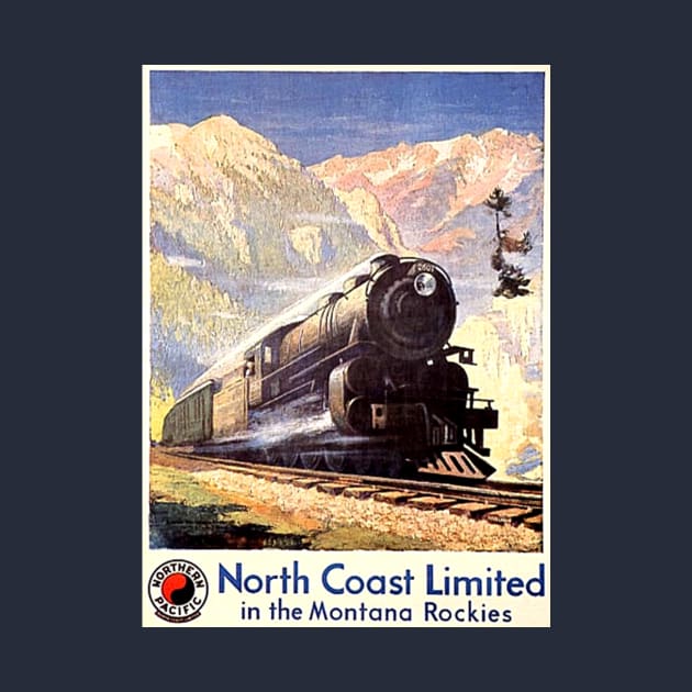 Vintage Travel Poster - Northern Pacific Railway by Starbase79