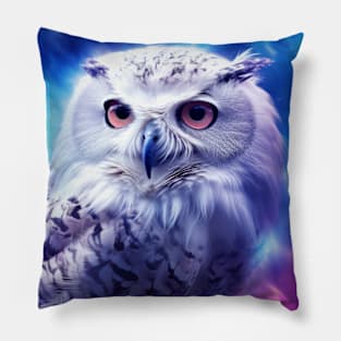 Owl Animal Bird Majestic Wilderness Surrealist Pillow