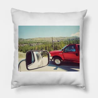 Road trip journey in Okanagan Falls, British Columbia, Canada. Pillow