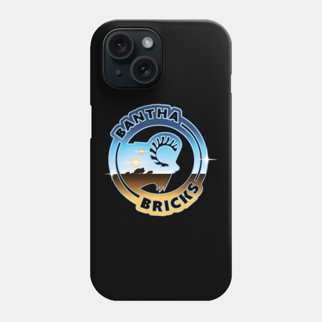 Bantha Bricks Twin Suns Phone Case by banthabricks