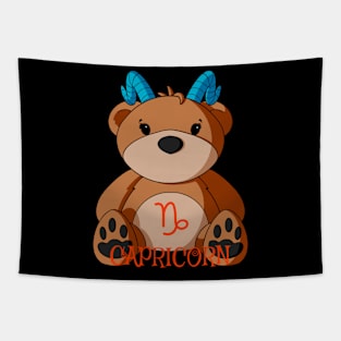 Capricorn Teddy Bear Tapestry