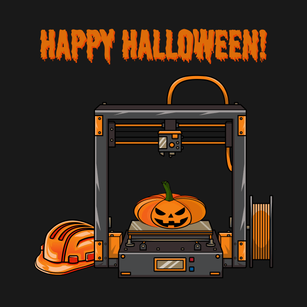 3D Printer #5 Halloween Edition by Merch By Engineer