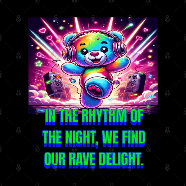 Raving teddy bear by Out of the world