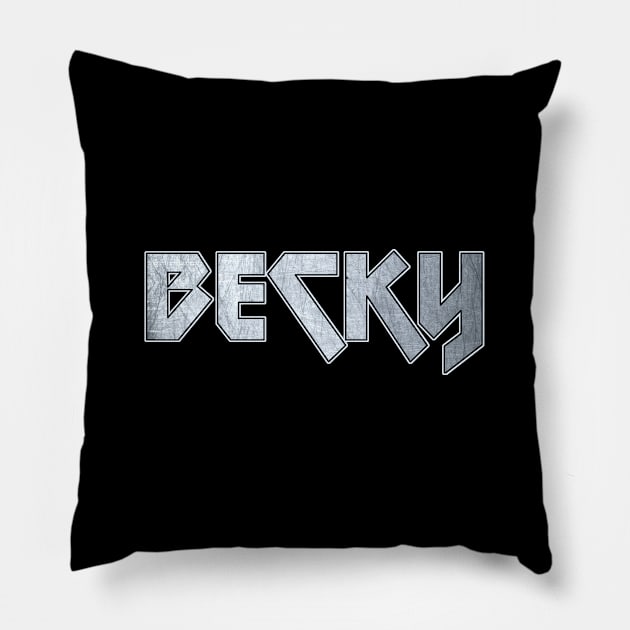 Heavy metal Becky Pillow by KubikoBakhar