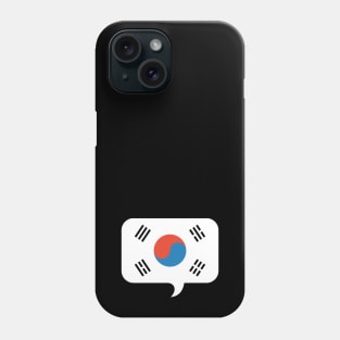 Korean Flag Talk Bubble Phone Case