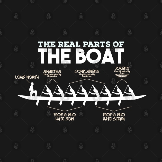 The Real Parts Of The Boat - Funny Rowing Kayak T-Shirts and Gifts by Shirtbubble