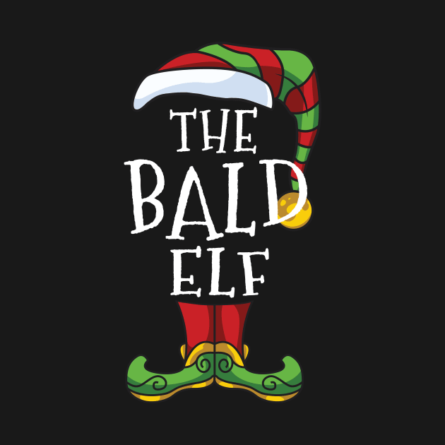Bald Elf Family Matching Christmas Holiday Group Gift Pajama by BeesTeez