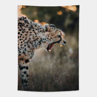 Angry Cheetah Tapestry