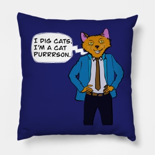 Business Cat Digs Cats Pillow