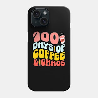 100 Days Of School Coffee Lover 100Th Day Of School Teacher Phone Case