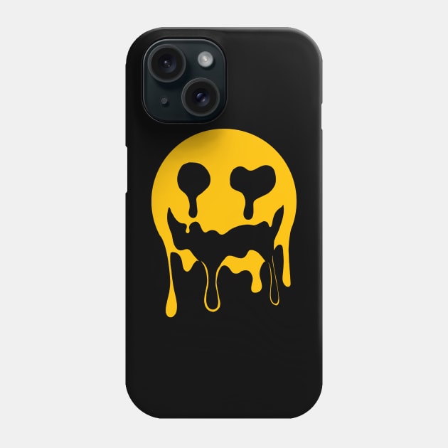 melting smile face graphic sublimation Phone Case by Babyborn