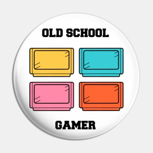 Old School Gamer Pin