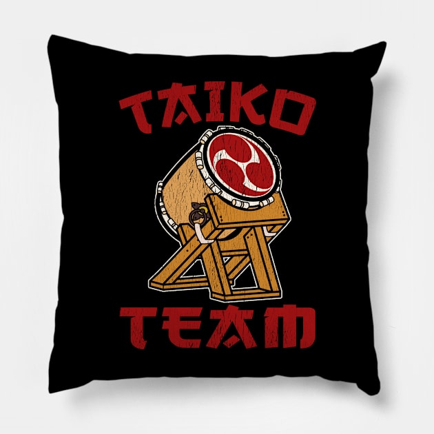 Taiko Team Design Gift Ideas For Taiko Drummers Pillow by BonnaVida