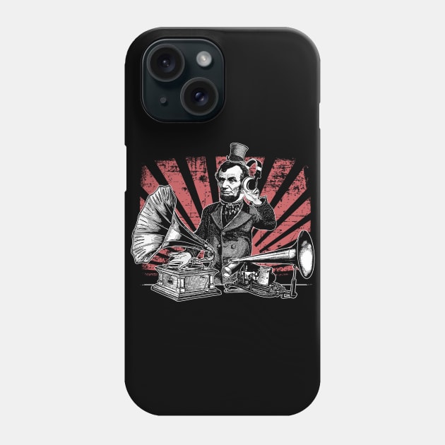 DJ Abraham Lincoln (Version 2) Phone Case by UselessRob