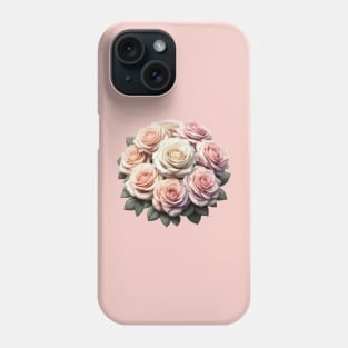 beautiful bunch of roses in a bouquet Phone Case