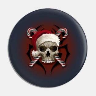 Christmas Skull Pin