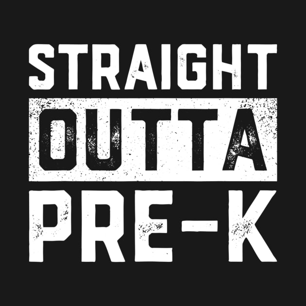 Straight Outta Prek Tshirt Funny Graduation Gift Kids by marjaalvaro