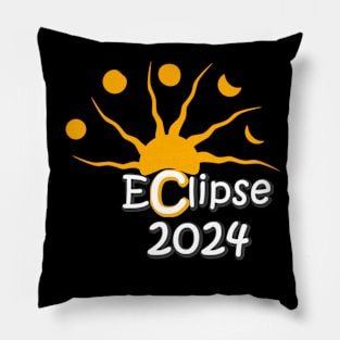 Total Eclipse Over Little Rock, April 8 - 2024 Pillow