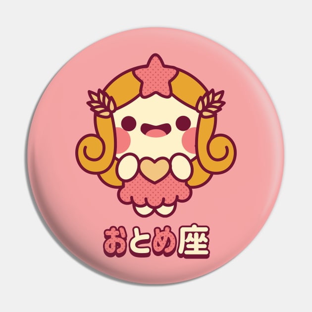 Kawaii Virgo Pin by Kappacino Creations