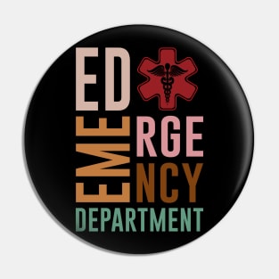 Emergency Department Emergency Room Nurse Healthcare Pin