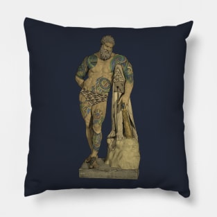 Tattooed Hercules Pillow