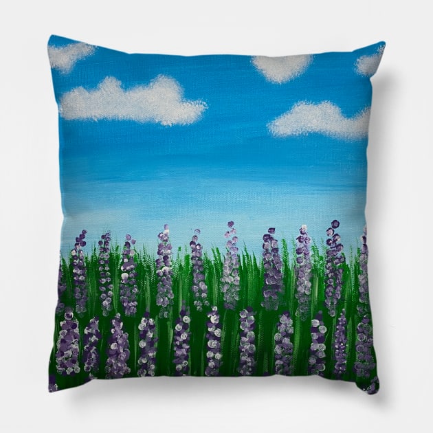 Lavender Fields Forever Pillow by Shelly9790