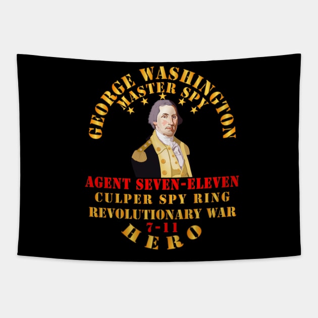 George Washington - Master Spy - 7-11 Hero Tapestry by twix123844