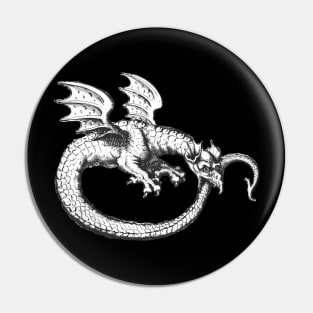 Alchemy Dragon Ouroboros Serpent Pin