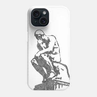 The Swirly Thinker Phone Case