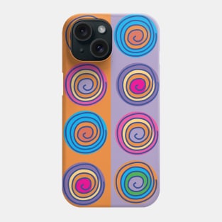 Colorful Circles in Rectangles Phone Case