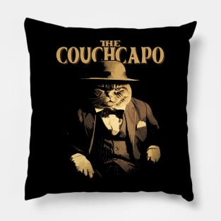 Funny Gangster Cat Couch Capo Cat Dad Men, Women Pillow