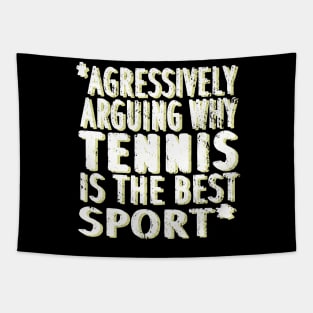 Tennis forehand backhand saying stop ball serve Tapestry