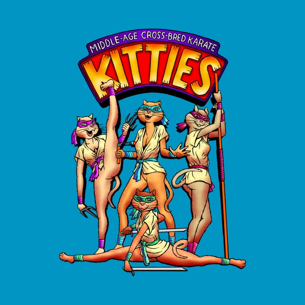 Middle Age Cross-Bred Karate Kitties by Adatude