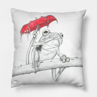 Frog's umbrella Pillow