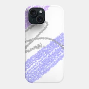 Pink Purple glitter sparkle art design Phone Case