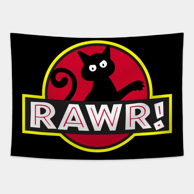 Kitty says RAWR! Tapestry by DavesTees