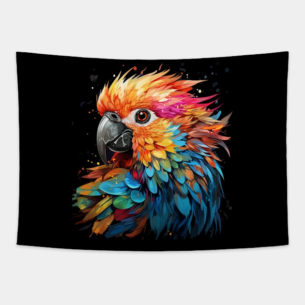 Parakeet Rainbow Tapestry by JH Mart