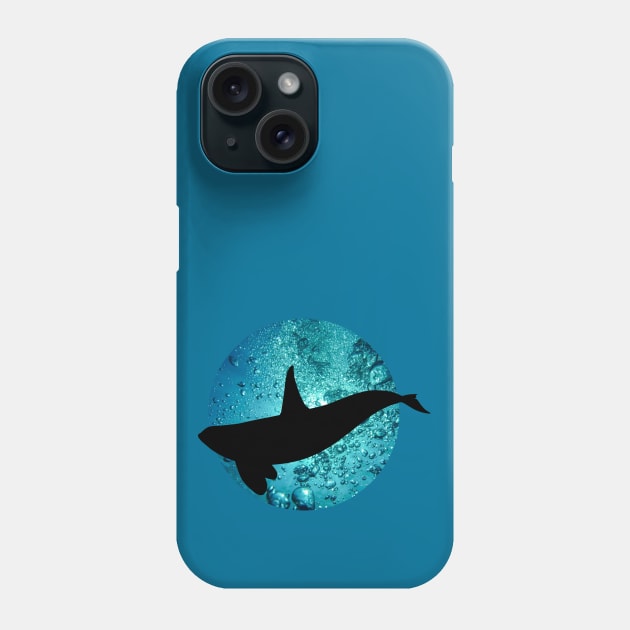 Orca in blue Phone Case by Sinmara