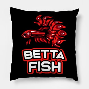 Betta Fish Aquarium Lover Gift Ideas Pillow