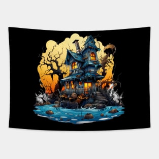 Haunted Swamp House Tapestry