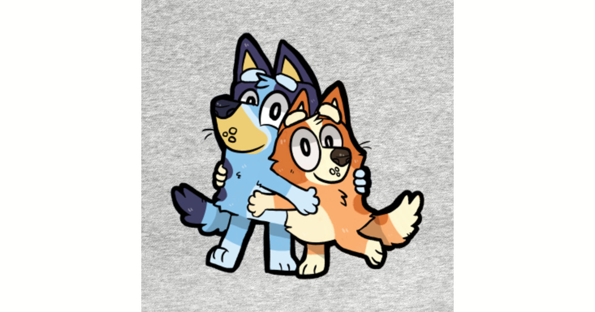 bluey and bingo disney junior sticker teepublic